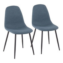  Pebble - Chair - Black Steel (Set of 2)