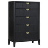 Brookmead - 5-Drawer Bedroom Chest - Black