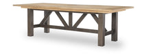  XXX's And OOO's - Trestle Dining Table - Amber And Cocoa