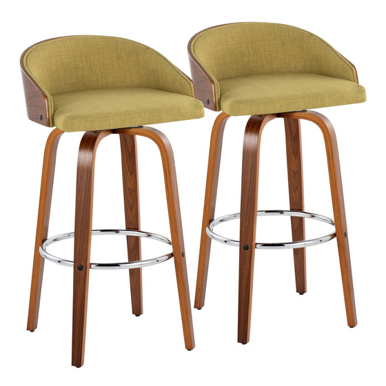 Shiraz - 30" Fixed-height Barstool (Set of 2) - Yellow