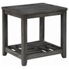 Cliffview - 1-Shelf Square Wood Side End Table - Gray