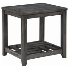  Cliffview - 1-Shelf Square Wood Side End Table - Gray