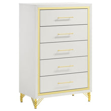  Lucia - 5-Drawer Bedroom Chest - White