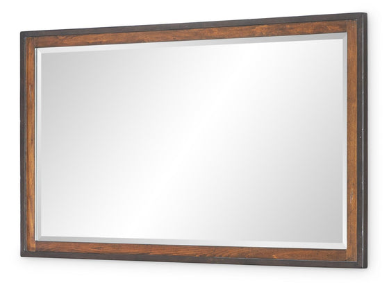 Fenmore - Mirror - Mocha And Distressed Cherry