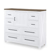 Beckett - Bureau Chest - Natural White With Dark Oak