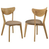 Elowen - Wood Dining Side Chair (Set of 2) - Light Walnut