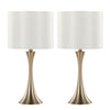 Lenuxe - 24" Metal Table Lamp (Set of 2) - Gold Base