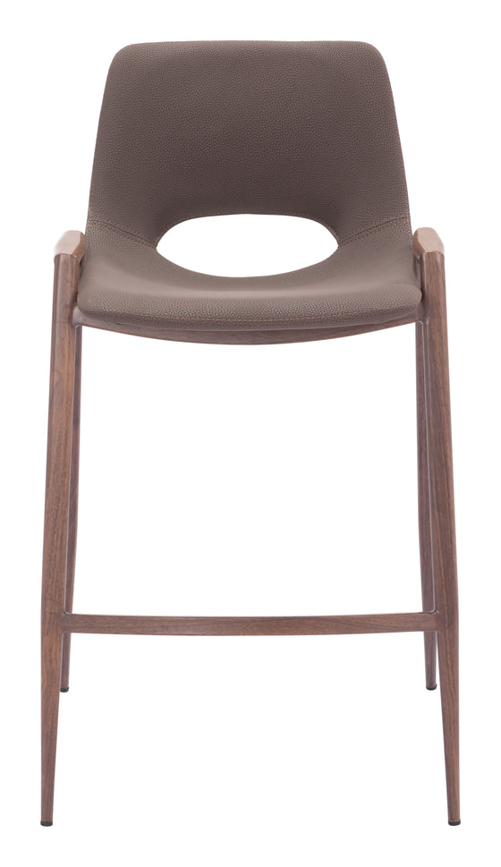 Desi - Counter Stool (Set of 2) Walnut Legs