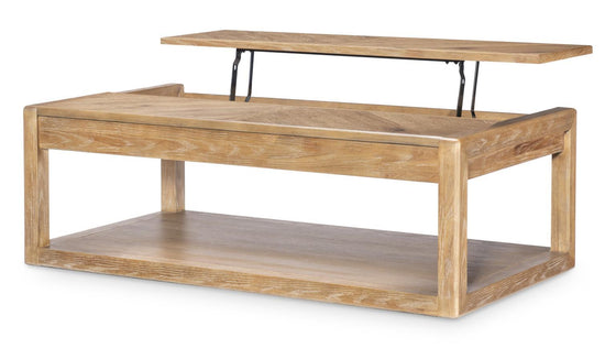 Torrance - Rectangle Lift Top Cocktail Table - Aged Driftwood