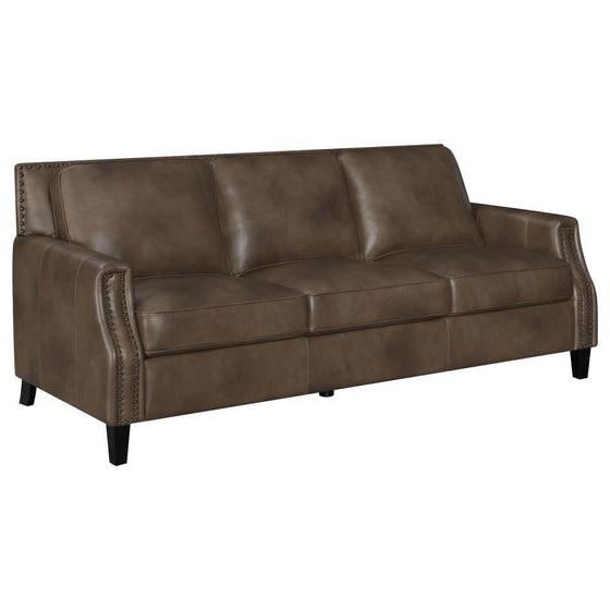 Leaton - Upholstered Recessed Arm Sofa Set