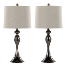  Ashland - 27" Metal Table Lamp (Set of 2) - Beige And Light Gray