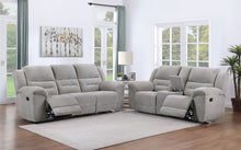  Gilson - Chenille Upholstered Sofa Set