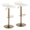 Ale - Adjustable Barstool (Set of 2) - Gold Base