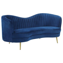  Sophia - Upholstered Channel Tufted Loveseat