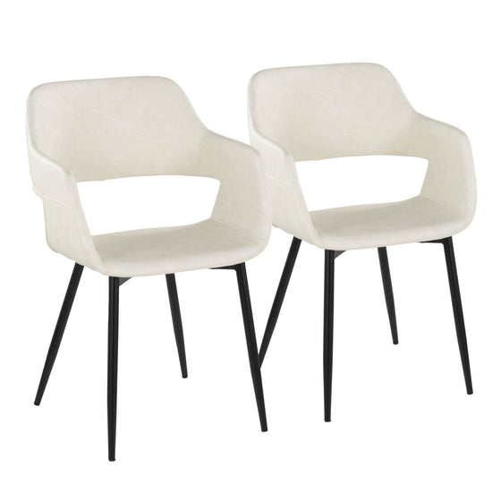 Margarite - Dining / Accent Chair - Black Metal (Set of 2)