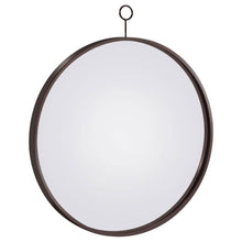  Gwyneth - Round Wall Mirror - Black Nickel