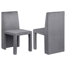  Tordera - Velvet Upholstered Dining Side Chair (Set of 2) - Gray