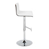 Mason - Adjustable Barstool (Set of 2) - White And Gray