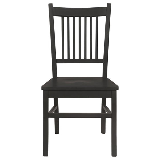 Marbrisa - Wood Dining Side Chair (Set of 2) - Matte Black