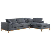  Persia - Upholstered Track Arm Sectional Sofa - Gray