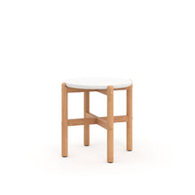  Solstice - End Table With Terazzo Top - White