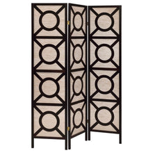  Vulcan - 3 Panel Room Divider Folding Shoji Screen - Cappuccino