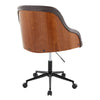 Bacci - Office Chair - Gold Metal Base