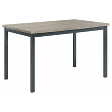  Garza - Rectangular Composite Wood Dining Table - Gray