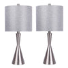 Gemma - 23" Metal Table Lamp (Set of 2) - Gray