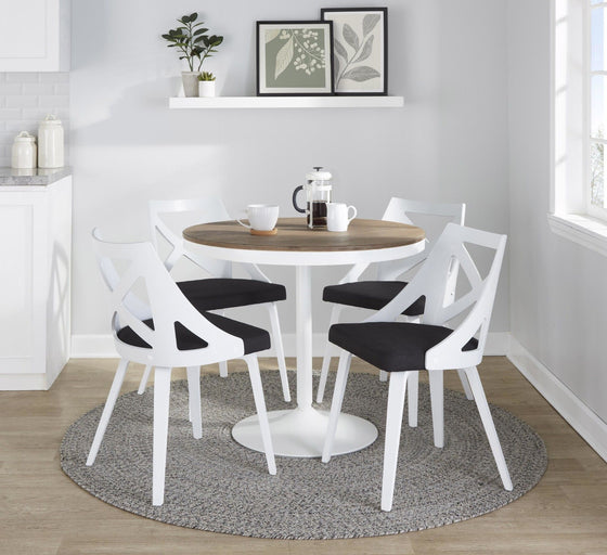 Dakota - Charlotte Dining Set - Brown Legs