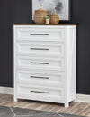 Beckett - Drawer Chest - Natural White With Dark Oak