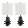 Lloyd - 26" Polyresin Table Lamp - Sanded Matte Black (Set of 2)