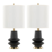  Lloyd - 26" Polyresin Table Lamp - Sanded Matte Black (Set of 2)