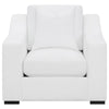 Ashlyn - Upholstered Sloped Arm Accent Chair - White