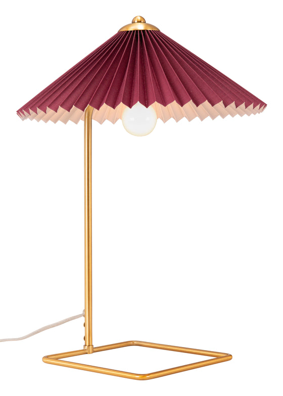 Charo - Table Lamp - Red / Gold