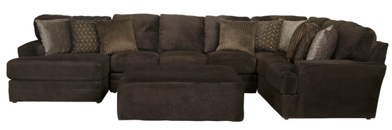 Mammoth - 3 Piece Sectional With Cocktail Ottoman (LSF Chaise) - Chocolate