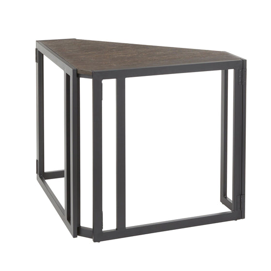 Roman - Corner Desk - Dark Brown