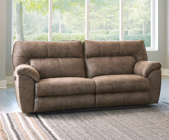 Hollins - 88" Power Reclining Sofa - Coffee