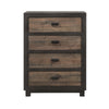 Harlington - 4-Drawer Chest - Dark Chocolate