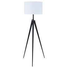  Harrington - Drum Shade Metal Tripod Floor Lamp - Black