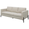 Tilly - Upholstered Track Arm Sofa - Oatmeal