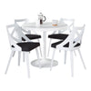 Dakota - Charlotte Dining Set - White Metal