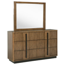  Terrace - 6-Drawer Dresser And Mirror - Ash Brown