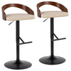 Grotto - Adjustable Barstool (Set of 2) - Black Base