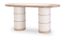  Biscayne - Double Pedestal Counter Height Table - Beige