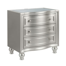  Reflections - Nightstand With Mirrored Top - Silver