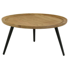  Zoe - Round Mango Wood Coffee Table - Natural