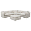 Hobson - Square Upholstered Ottoman - Ivory