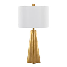  Pompeii - 29" Polyresin Table Lamp - Gold Polyresin And White Linen