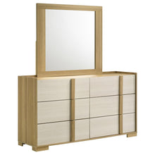  Hyland - 6-Drawer Dresser With Mirror - Natural